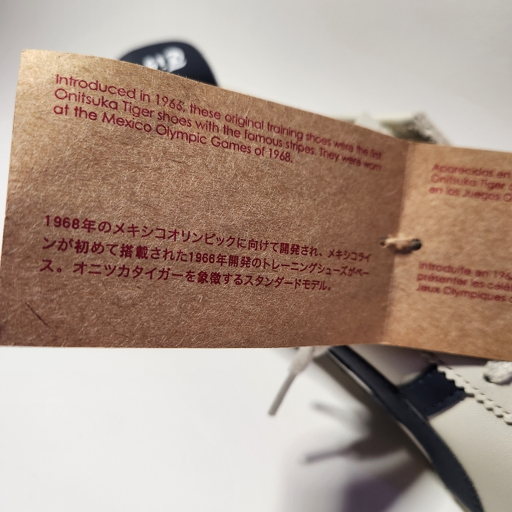 Onitsuka tiger men’s and women’s white and navy trainers - Picture 8 of 9